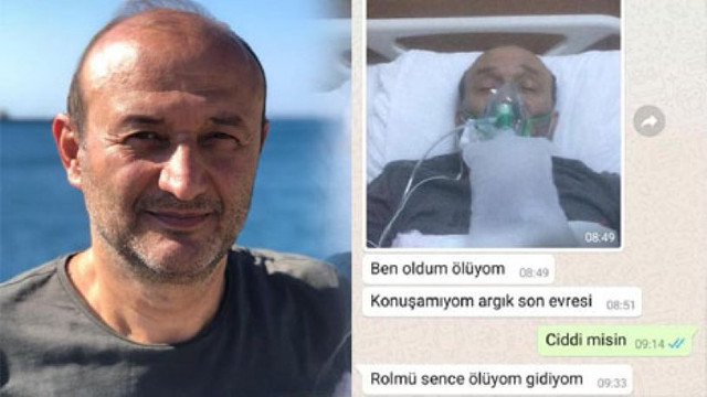 Koronavirüsten ölmeden önce arkadaşını böyle uyarmış