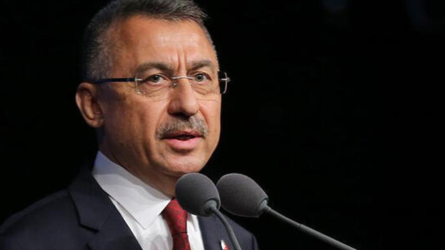 Cumhurbaşkanı Yardımcısı Fuat Oktay'dan şehit askerimiz için taziye