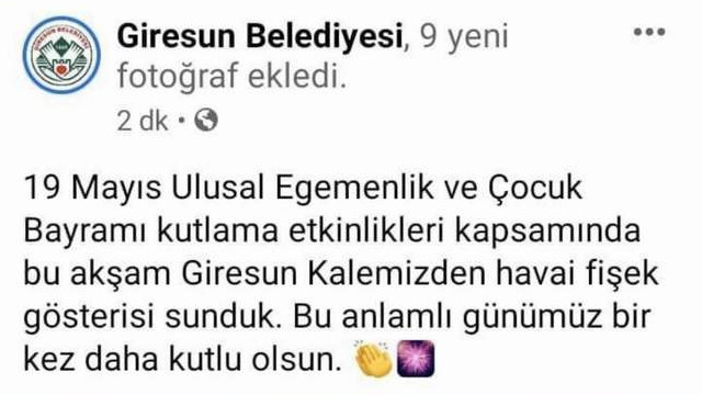 AK Partili belediyeden skandal 19 Mayıs paylaşımı