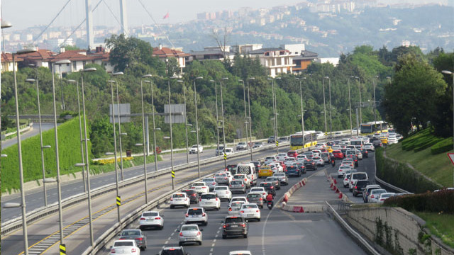 15 Temmuz Şehitler Köprüsü'nde trafik yoğunluğu