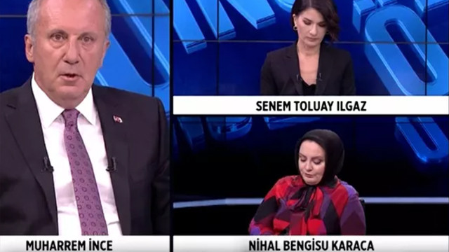 CHP'li Muharrem İnce yayını terk etmişti! O kanaldan açıklama geldi
