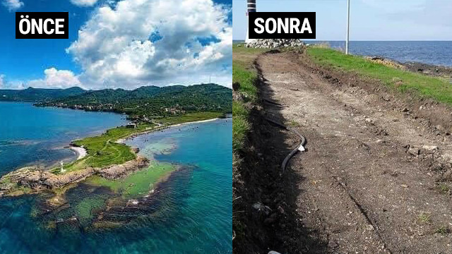 SİT alanını dümdüz ettiler