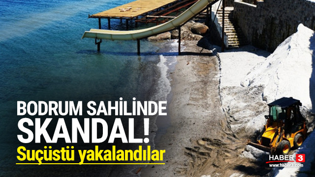 Bodrum Sahilinde Mermer Tozu Skandali Sucustu Yakalandilar Guncel