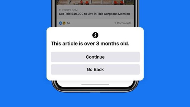 Facebook artık eski haber paylaştırmayacak!