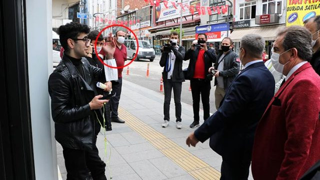 Vali'nin uyarısına rağmen sigara içmeye devam etti