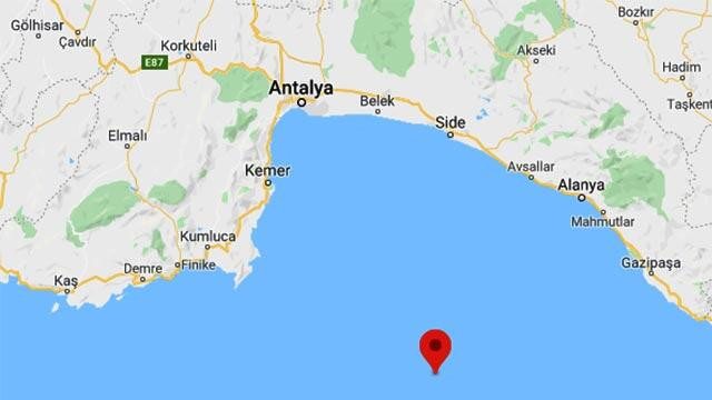 Akdeniz'de 3.5 büyüklüğünde deprem