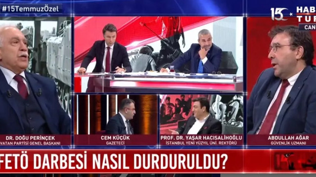 Doğu Perinçek'in iddiası canlı yayını karıştırdı