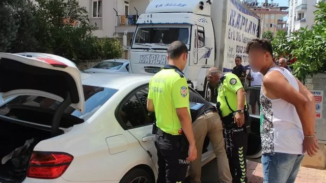Polisin üzerine araç sürüp kaçtı: ''Mafya zannettim''