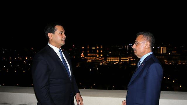 Cumhurbaşkanı Yardımcısı Oktay, Özbekistan Başbakan Yardımcısını kabul etti