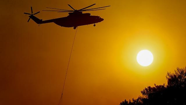 İzmir'de ormanlık alanda yangın