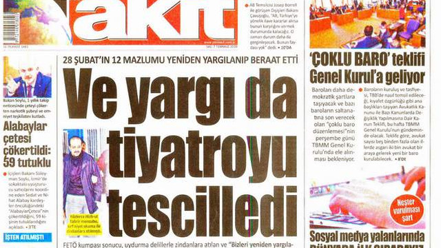 AKİT ''ben yazmadım okur yazdı'' deyip Atatürk'e hakaret yağdırdı