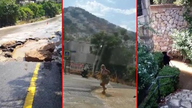 Bodrum'da içme suyu isale hattında patlama!