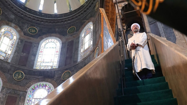 Erbaş tepki çeken Ayasofya hutbesi sonrası ilk kez konuştu