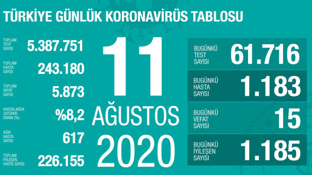 En yüksek sayıda hasta görülen 5 il! İşte son 24 saatin koronavirüs bilançosu