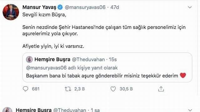 Mansur Yavaş'ın aşure gönderdiği hemşireye cinsel saldırı tehdidi