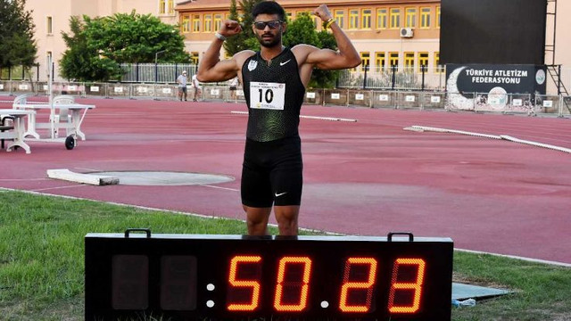Milli Atlet Sinan Ören rekor kırdı