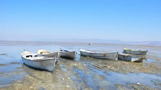 Marmara Gölü'nde korkutan görüntü! Yok olma riskiyle karşı karşıya