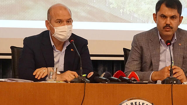 Bakan Soylu Giresun'da sel bölgesinde açıklamalarda bulundu
