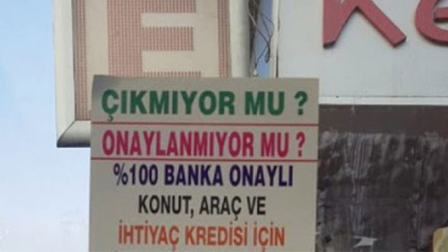 Memleketin geldiği son nokta: Tefeciler tabela bile yaptırdı!