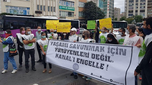 Kanal İstanbul'a ''hayır'' diyenlere polis engeli