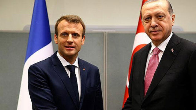 Cumhurbaşkanı Erdoğan, Macron ile görüştü