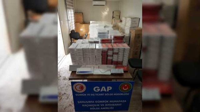 Sınırda binlerce paket sigara ele geçirildi