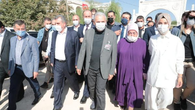Koronavirüsü yenen Binali Yıldırım, soluğu fıstık hasadında aldı