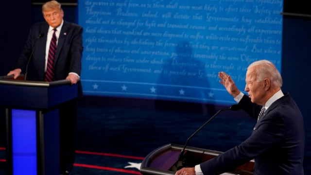 Biden'dan Trump'a: ''Çeneni kapatacak mısın!''