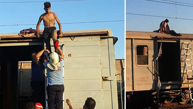 Vagon üzerinde selfie yapmak isterken az kalsın canından oluyordu