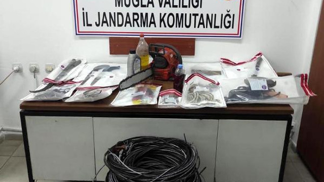 600 metre telefon hattı kablosunu çaldı!