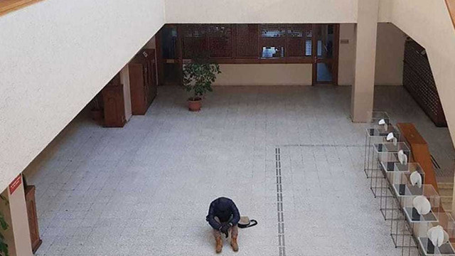 Boğaziçili öğrenci oturma eylemi başlattı