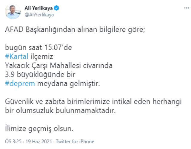 İstanbul'da korkutan deprem: AFAD: 3,9, Kandilli: 4,2 - Resim : 3