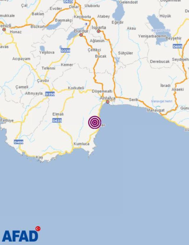 Antalya'da korkutan deprem! - Resim : 1