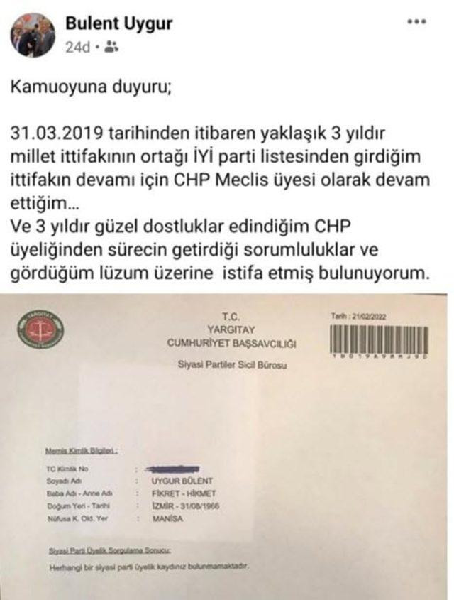 Yaptığı paylaşım CHP'li meclis üyesine istifa getirdi - Resim : 1