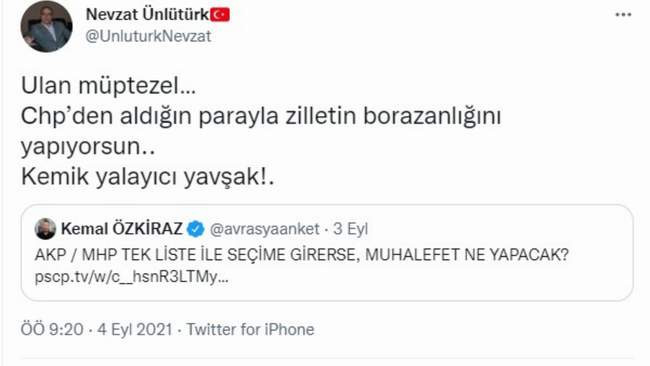 MHP'li isim ünlü anketçi Kemal Özkiraz'ı hedef  gösterdi - Resim : 1
