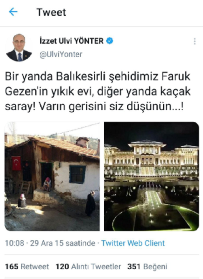 MHP'li isim Erdoğan paylaşımını apar topar sildi - Resim : 1