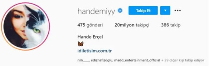Hande Erçel sosyal medyada rekor kırdı - Resim : 1