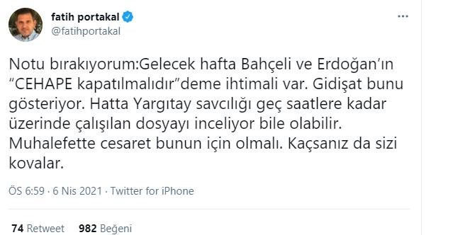 Fatih Portakal: ''Erdoğan ile Bahçeli CHP'yi kapatacak!'' - Resim : 1