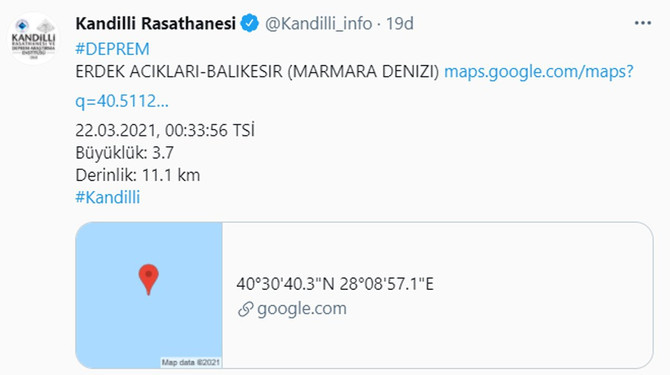 Marmara Denizi'nde deprem! İstanbul’da da hissedildi - Resim : 1