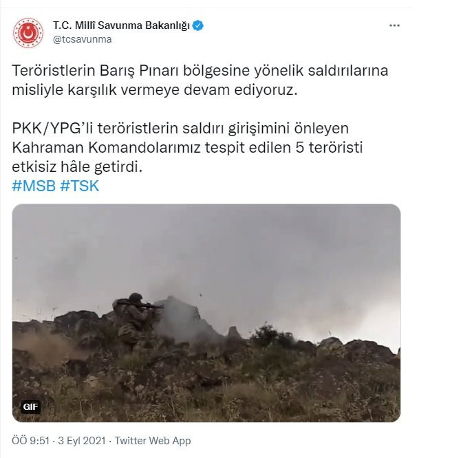 Geçit yok! 5 PKK’lı terörist daha etkisiz hale getirildi - Resim : 1