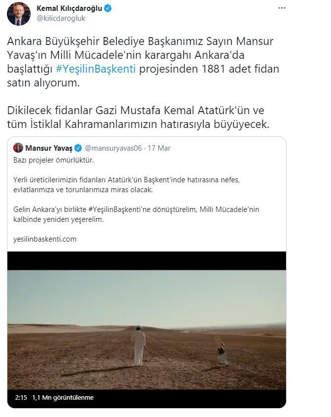 Kılıçdaroğlu'ndan Mansur Yavaş'ın projesine destek - Resim : 1