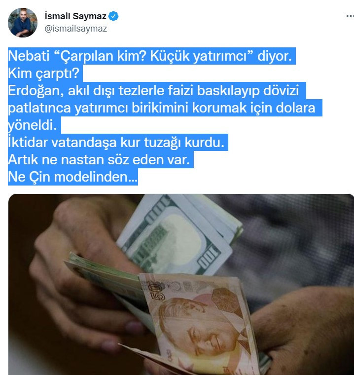 İsmail Saymaz'dan AK Parti'ye ağır suçlama: ''Küçük yatırımcıyı tuzağa düşürdüler'' - Resim : 1
