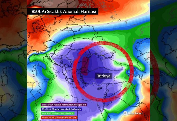 Dünya ısı haritası yayınlandı: Türkiye için gerçek kış havası başlıyor - Resim : 1