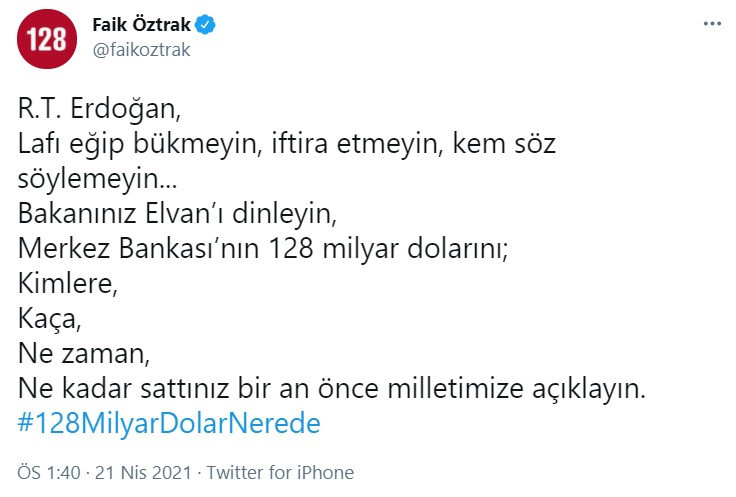 CHP'den Erdoğan'a yeni çağrı: '128 milyar doları kimlere sattınız ?'' - Resim : 1