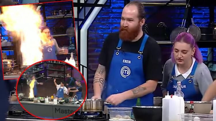 MasterChef'te korku dolu anlar: Bir anda alev aldı - Resim: 1