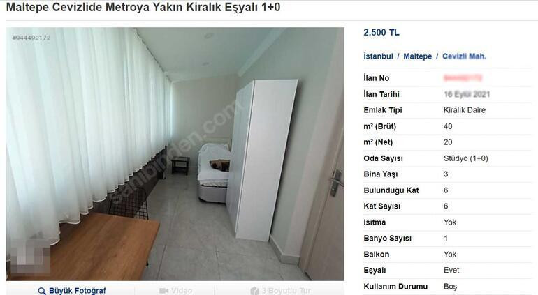 İstanbul'da 1+0 dairenin kirası sosyal medyada gündem oldu - Resim : 1