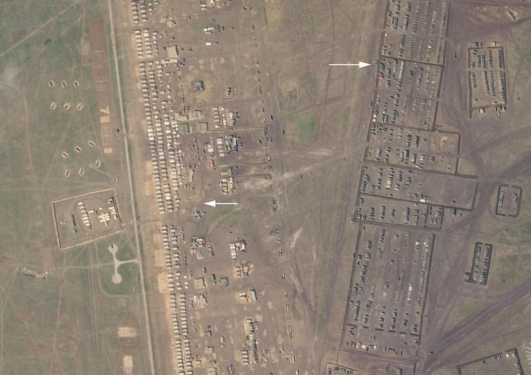 İşte Rusya'nın savaş planı! Uydu görüntüleri ortaya çıktı - Resim : 1