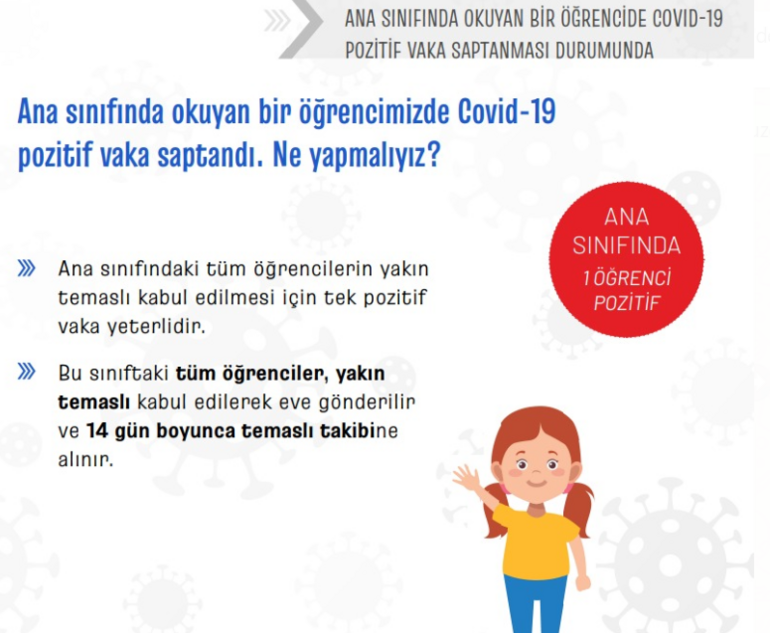 MEB'den pozitif vaka açıklaması: 1 öğrenci korona olursa tüm öğrenciler temaslı sayılacak - Resim : 1