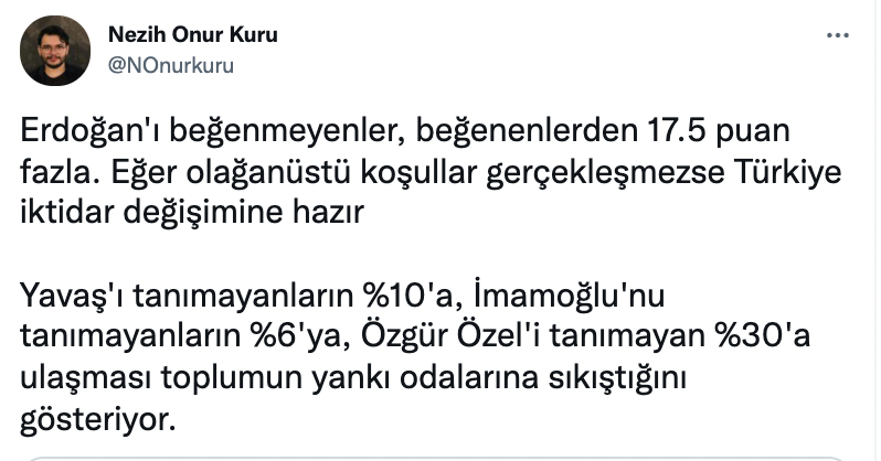 Son ankette dikkat çeken sonuç: Erdoğan ilk üçe giremedi - Resim : 2