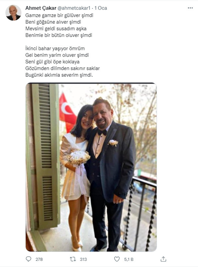 Erman Toroğlu evlendi, Ahmet Çakar bombayı patlattı - Resim : 1